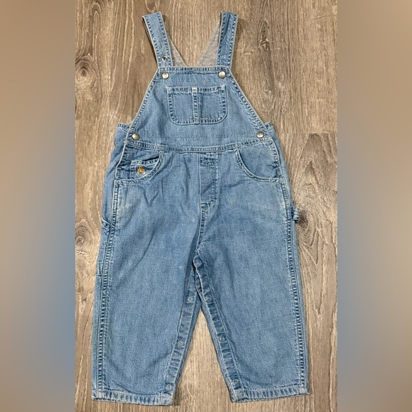 GAP Baby Denim Overalls | 18–24 Months | Classic Blue Jean Overalls - Picture 3 of 5